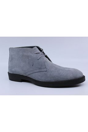 بوت / نیم بوت طوسی مردانه چرم خالص Papuccu - کد 880204693