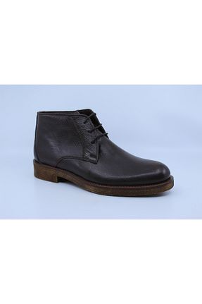 بوت / نیم بوت قهوه ای مردانه چرم خالص Papuccu - کد 880204907