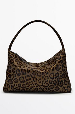 کیف دوشی سبز زنانه چرم خالص Massimo Dutti - کد 880203124