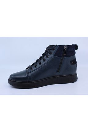 بوت / نیم بوت سرمه ای مردانه پاشنه کوتاه (1 - 4 سانتی متر) Papuccu - کد 880204488