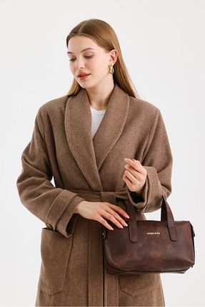 کیف دستی قهوه ای زنانه ابعاد کوچک Meskanto - کد 846618427