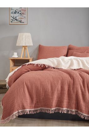 روتختی دونفره نارنجی پنبه ای luxtex - کد 830597989