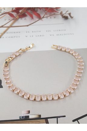 دستبند استیل (فولاد) صورتی زنانه استیل ضد زنگ Siya Silver - کد 832872608