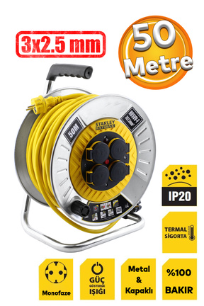 کابل افزودنی پریز گروهی طوسی 4 Stanley - کد 880242804