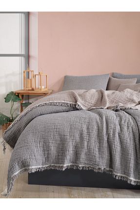 روتختی دونفره طوسی پنبه ای luxtex - کد 797558112