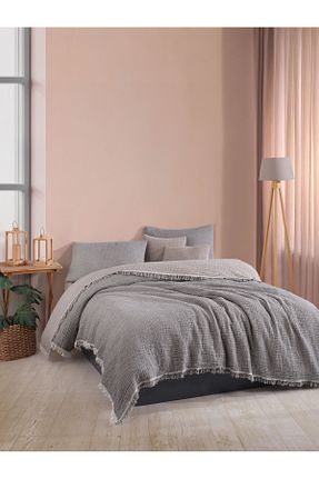 روتختی دونفره طوسی پنبه ای luxtex - کد 797558112