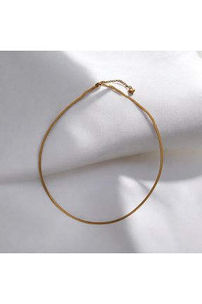 گردنبند استیل ( فولاد ) طلائی استیل (فولاد) Lavinia accessories - کد 880238135