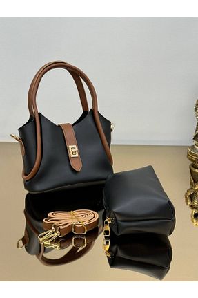 کیف دوشی مشکی زنانه چرم مصنوعی YOGII - کد 880250831