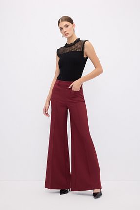 شلوار زرشکی زنانه بافتنی adL - کد 880252004