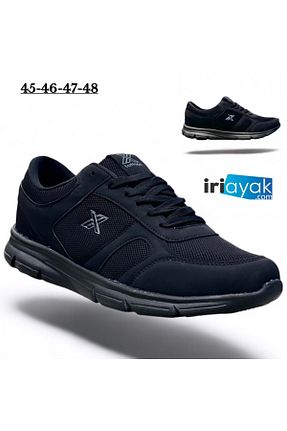 کفش اسنیکر مشکی مردانه بند دار İriayak - کد 45033066
