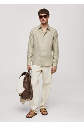 پیراهن سبز مردانه رگولار MANGO Man - کد 808074573