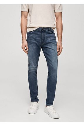 شلوار جین آبی مردانه رگولار MANGO Man - کد 787876403
