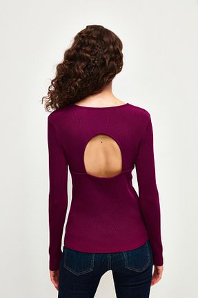 پلیور بنفش زنانه ساده adL - کد 776872545