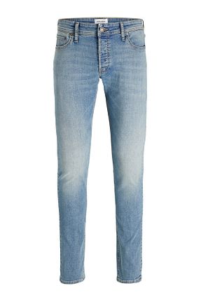 شلوار جین آبی مردانه پاچه تنگ Jack & Jones - کد 855488619