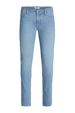 شلوار جین سرمه ای مردانه پاچه لوله تفنگی Jack & Jones - کد 848553182
