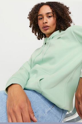 سوئیشرت سبز زنانه ساده Jack & Jones - کد 820129339