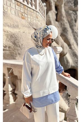 ست بالاتنه و پائین تنه حجاب نباتی زنانه رگولار ASEL FASHİON - کد 129617761