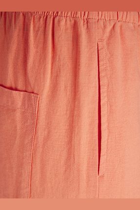 شلوار نارنجی زنانه کتان Jack & Jones - کد 830604171