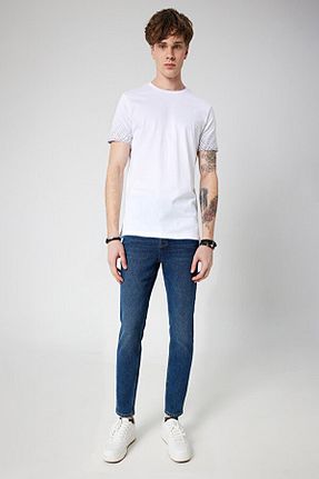 شلوار آبی مردانه پنبه - الاستین Loft - کد 708732506