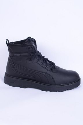 بوت / نیم بوت مشکی مردانه چرم مصنوعی Puma - کد 783503267