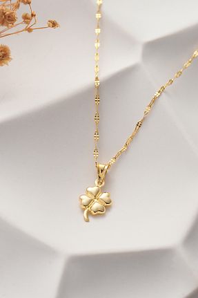گردنبند طلا طلائی زنانه 14 عیار MOOM MÜCEVHERAT - کد 880555307