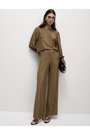 شلوار طلائی زنانه پلی استر Marks & Spencer - کد 880569277