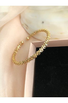 دستبند استیل (فولاد) زرد زنانه استیل (فولاد) Vitastyle - کد 880636284