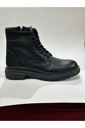 بوت / نیم بوت مشکی مردانه چرم خالص Fg Shoes - کد 880674610