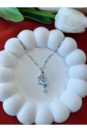 گردنبند استیل ( فولاد ) طوسی زنانه استیل (فولاد) Sepetten Eve - کد 880648571