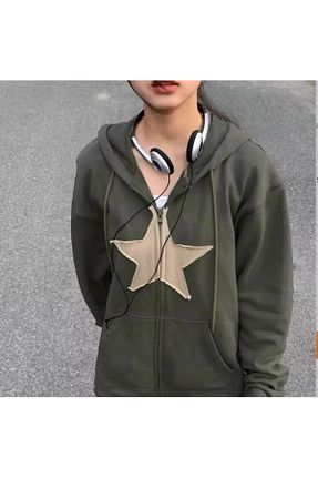 سوئیشرت طوسی زنانه چاپی Köstebek - کد 364770236