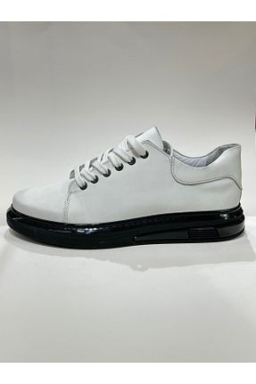 کفش کژوال سفید مردانه چرم خالص Fg Shoes - کد 880661546