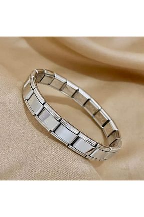 دستبند استیل (فولاد) طوسی زنانه استیل (فولاد) pullmarkt - کد 880654500