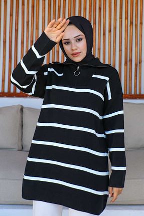 تونیک حجاب مشکی زنانه پنبه ای İmajButik - کد 765770187