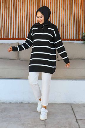 تونیک حجاب مشکی زنانه پنبه ای İmajButik - کد 765770187