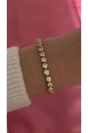دستبند استیل (فولاد) زرد زنانه استیل ضد زنگ Opia JEWELRY - کد 880674200