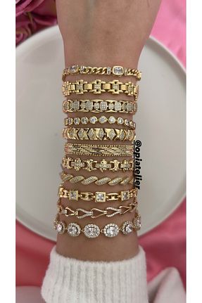 دستبند استیل (فولاد) زرد زنانه استیل ضد زنگ Opia JEWELRY - کد 880682142