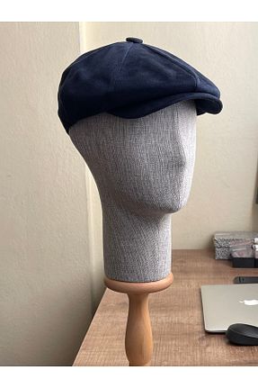 کلاه سرمه ای زنانه چرم مصنوعی Rupen Kraft - کد 880741277