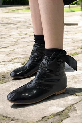 بوت / نیم بوت مشکی زنانه چرم لاکی Melissa Boutique - کد 880756434