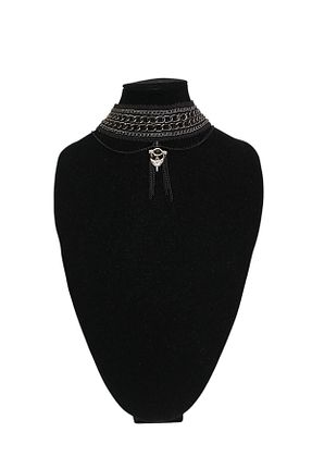 گردنبند جواهر مشکی زنانه فلزی Perimir - کد 869752416