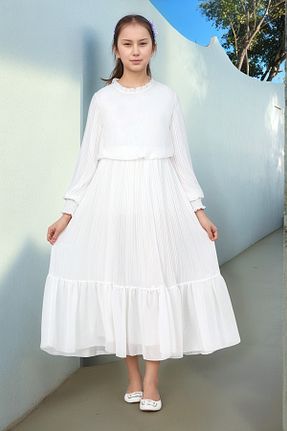 لباس حجاب سفید بچه گانه Relaxed Pantulux - کد 880749942