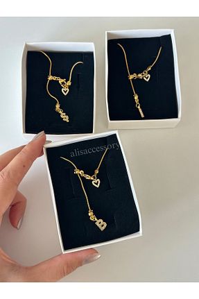 گردنبند استیل ( فولاد ) طلائی زنانه استیل (فولاد) Alis Accessory - کد 880835959