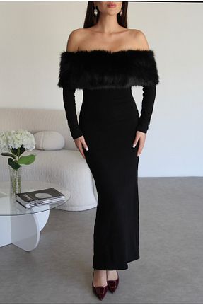 لباس مشکی زنانه تریکو Julidress - کد 869832973