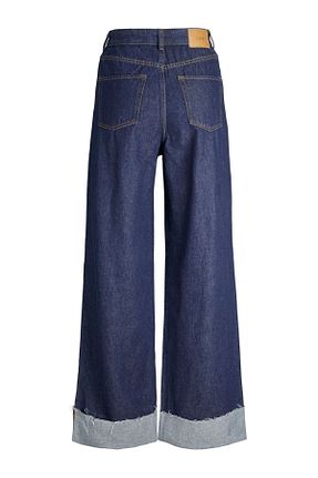 شلوار جین آبی زنانه پاچه گشاد Jack & Jones - کد 880868969