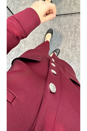 ست بالاتنه و پائین تنه زرشکی زنانه رگولار ESİO - کد 880865980