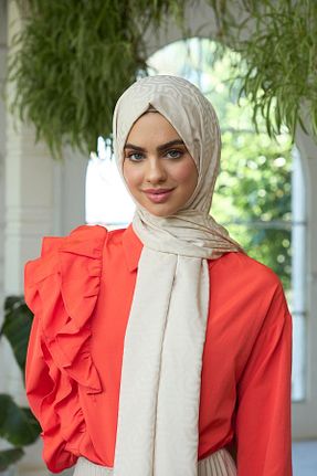 شال بژ زنانه İpekhan - کد 832896164