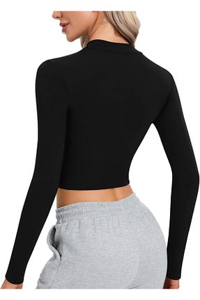 بادی مشکی زنانه یقه ایستاده MADAM SHİLA - کد 880881313
