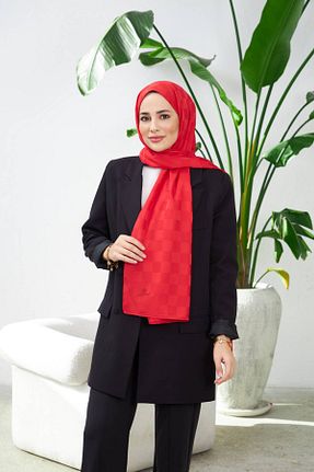 شال قرمز زنانه İpekhan - کد 783754082