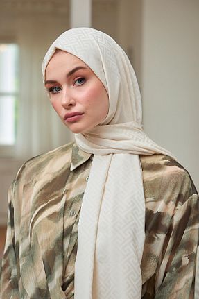 شال بژ زنانه İpekhan - کد 832895967