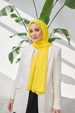 شال زرد زنانه İpekhan - کد 783916200
