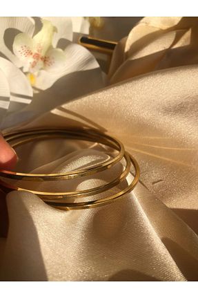 دستبند استیل (فولاد) زرد زنانه استیل (فولاد) Tulipscollection - کد 880930139